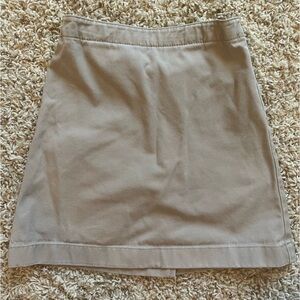 Girls Uniform Skirt Skort Khaki Size 6 Lands End
